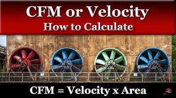 Calculating CFM or Velocity from Area