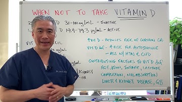 When NOT to take VITAMIN D