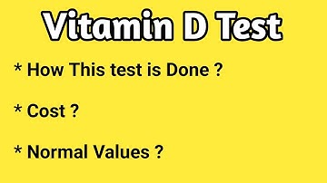 Vitamin D Blood Test Procedure