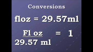 Conversion Video Fluid Ounce to Milliliters and back again.wmv
